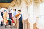 violinist, violin, wooden bridge