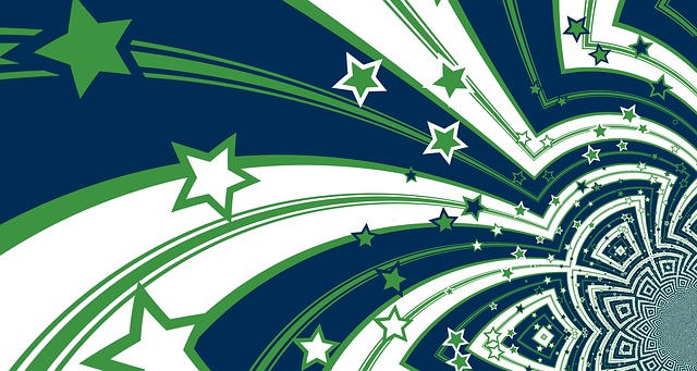 Free stars christmas template illustration