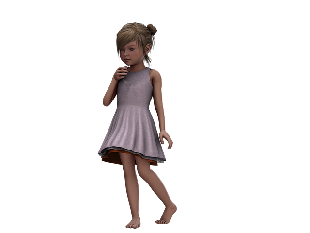 Free child girl summer illustration