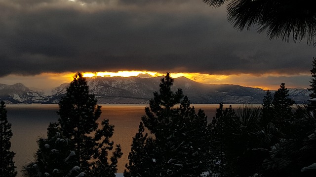 Free Sunset Snow photo and picture