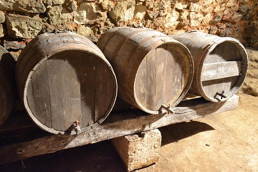 Höhle, Fass, Wein, Frankreich, Chateau