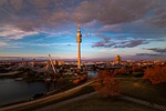 munich, olympia mountain, olympic stadium