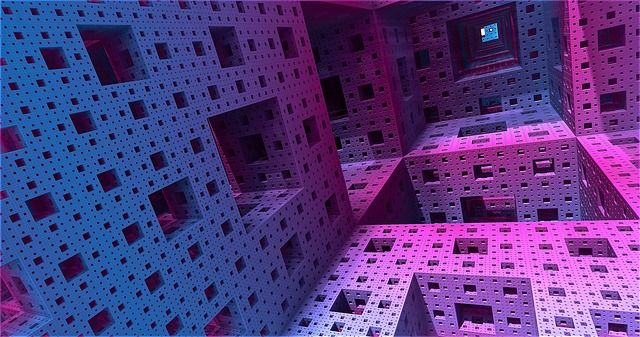 Free fractal geometry graphic illustration