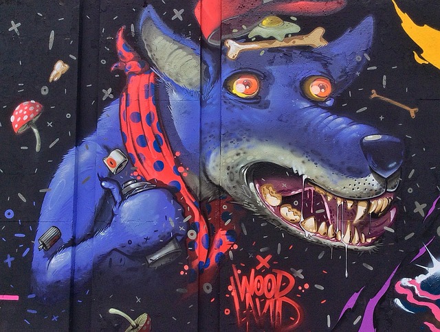 Graffiti, Hund, Kunst, Malen, Mauer