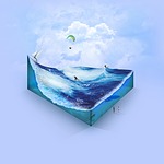 summer, sea, wave