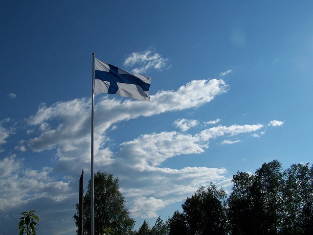 Free Finnish Flag photo and picture