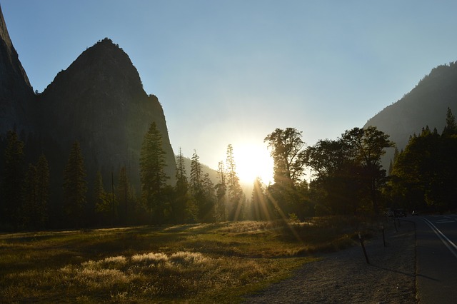 Free Sunset Mountain photo and picture