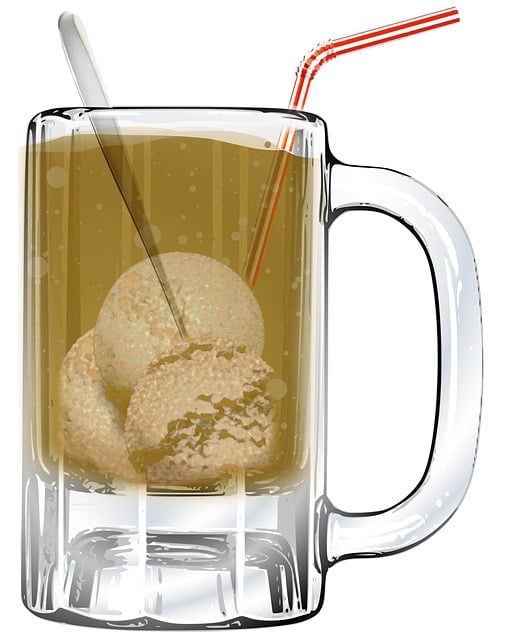 Free rootbeer soda float illustration