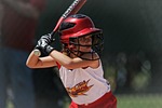 softball, batter, girl