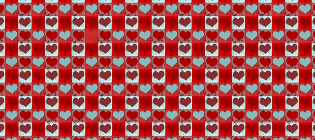 Free template hearts love illustration