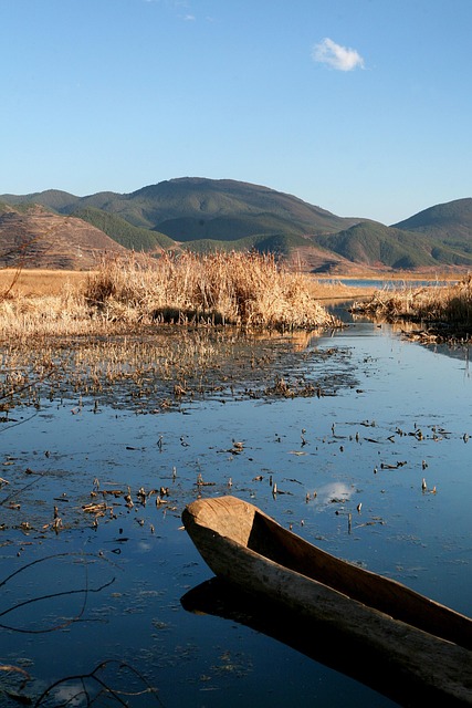 Lugu Lake, Herfstdag, Plateau
