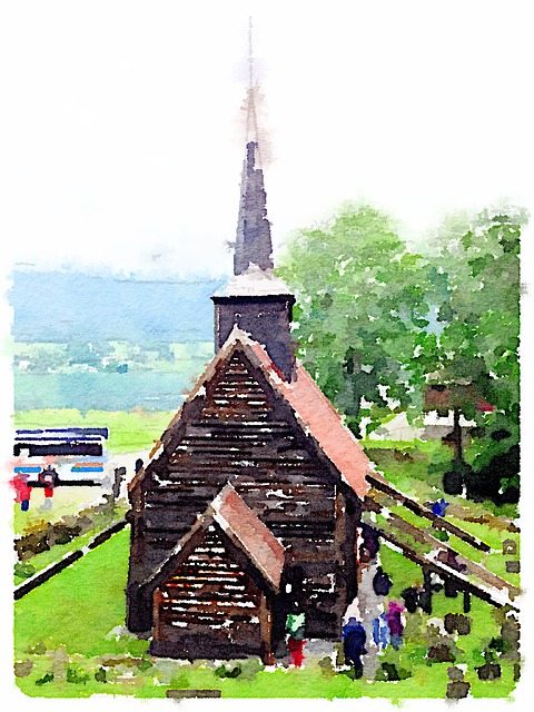 Free Church Norway illustration and picture