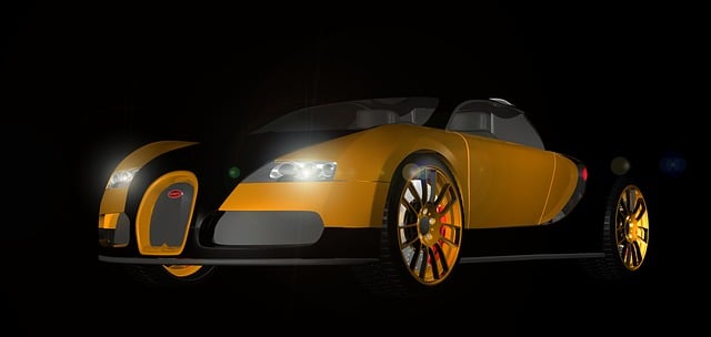 Free bugatti veron rendering illustration