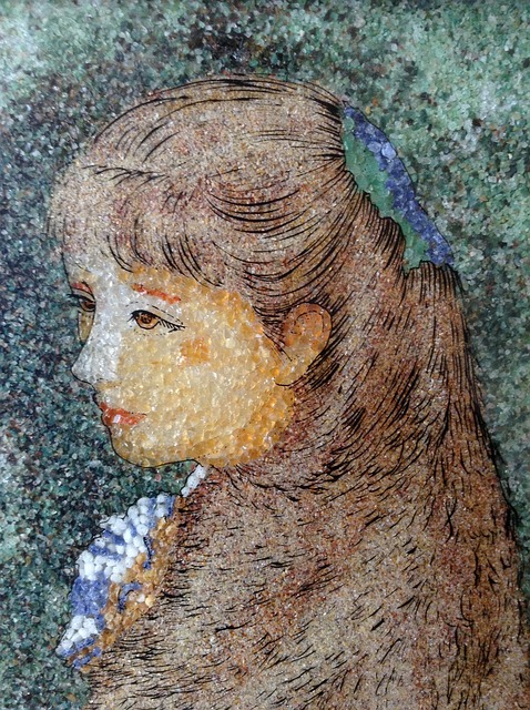Niña, Cuadro, Retrato, Rostro, Humano