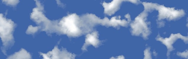 Free banner header cloud illustration