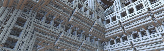 Free banner header fractal illustration