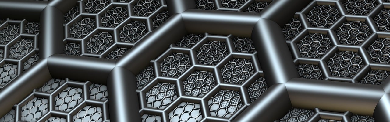 Free banner header hexagon illustration