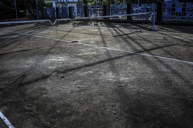 tennis, lawn, tennis court, play, games, sport, indonesia, makassar, sun, morning, shadows, gray gaming, gray game, gray games