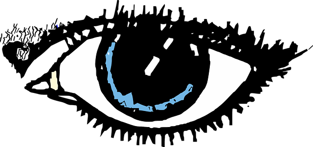 Free eye woman blue illustration