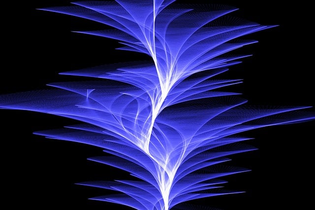 Free paint brush particles waves illustration