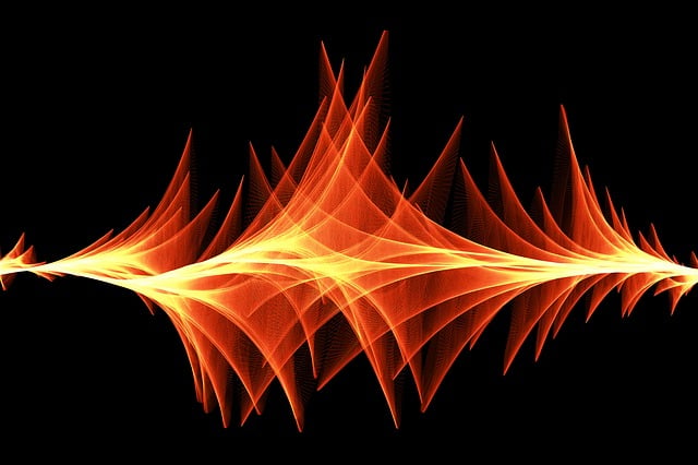 Free paint brush particles waves illustration