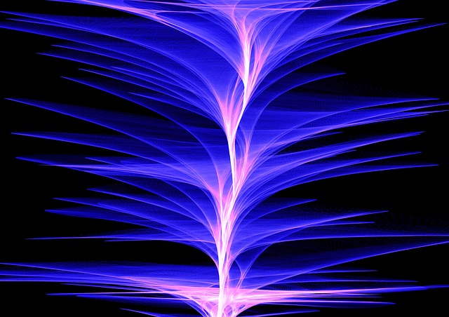 Free paint brush particles waves illustration