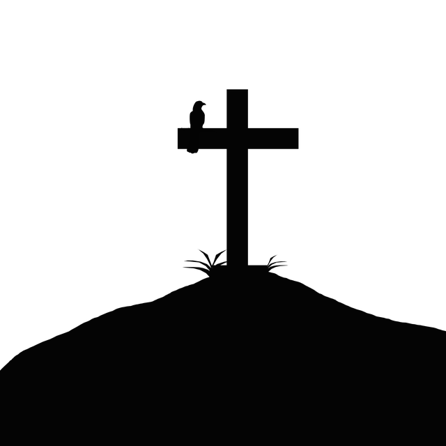 Free summit cross silhouette nature illustration