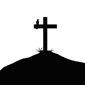 Free Summit Cross Silhouette illustration and picture