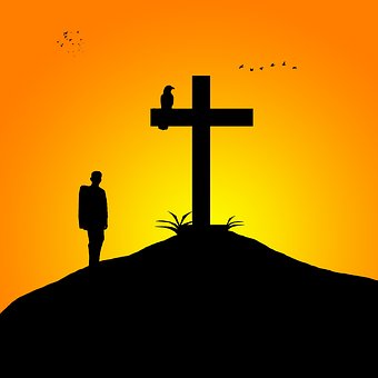 Free Summit Cross Silhouette illustration and picture