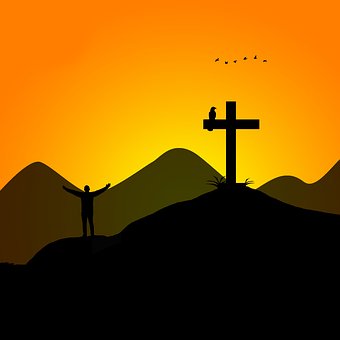 Free Summit Cross Silhouette illustration and picture