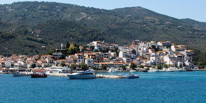 Grecia, Skiathos, Città, Isola, Viaggio