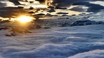 high salve austria, sunset, evening mood at mountain