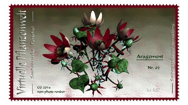 Free postage stamps stamp floral illustration