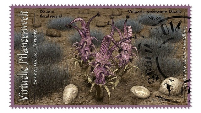 Free postage stamps stamp floral illustration