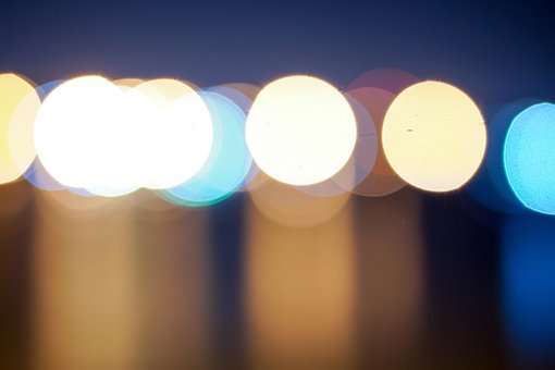 Schöne, Nacht, Blau, Dunkel, Runden
