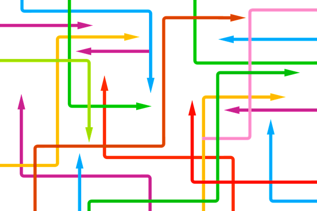 Free arrows direction production planning illustration