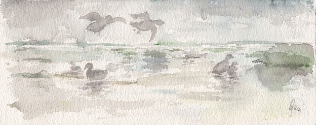Akvarell, Tåke, Ender