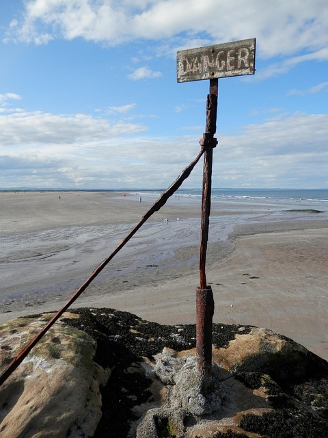 Free Beach Danger photo and picture