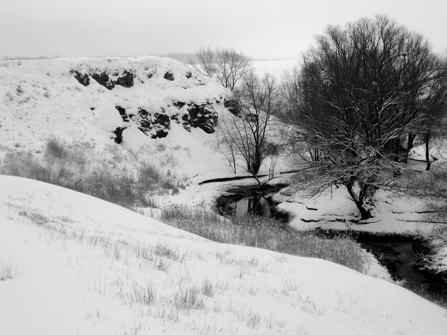 Free Winter River photo and picture