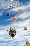 hot air balloon, balloon, sky