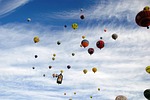 hot air balloon, balloon, sky