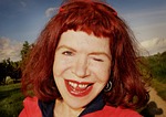 portrait, face, woman