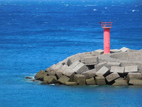 Meer, Leuchtturm, Blau, Gran Canaria