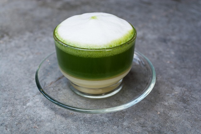 Green tea, milk, bubble and delicious — photo by Polymanu