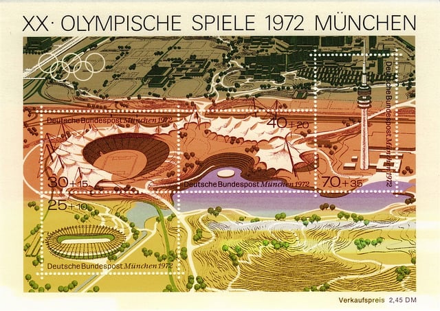 Free olympia munich olympic park illustration