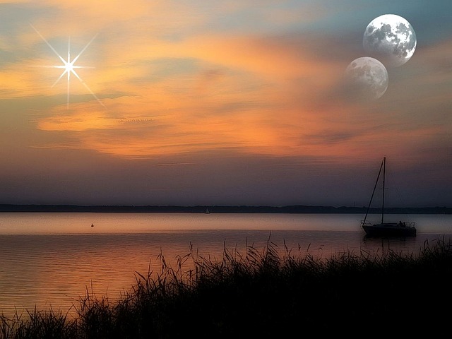 Download free HD stock image of Photoshop Nature Free photoshop nature steinhuder sea illustration