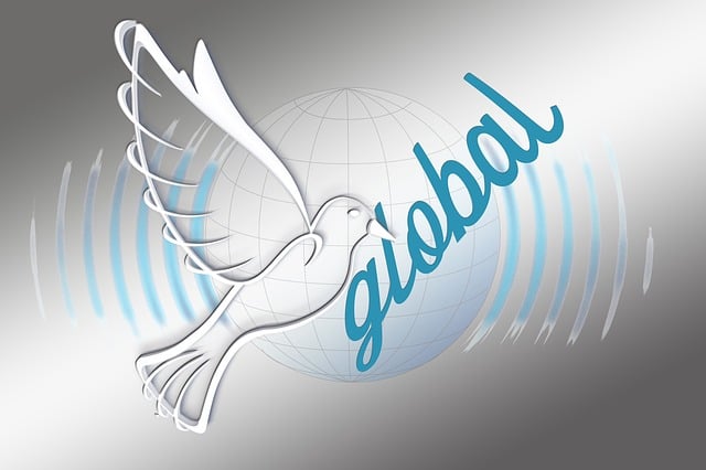 Free global dove peace illustration