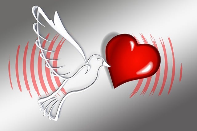 Free global dove love illustration