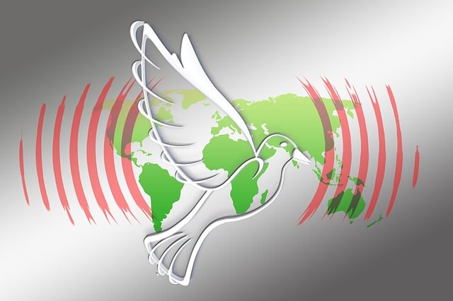Free global dove peace illustration
