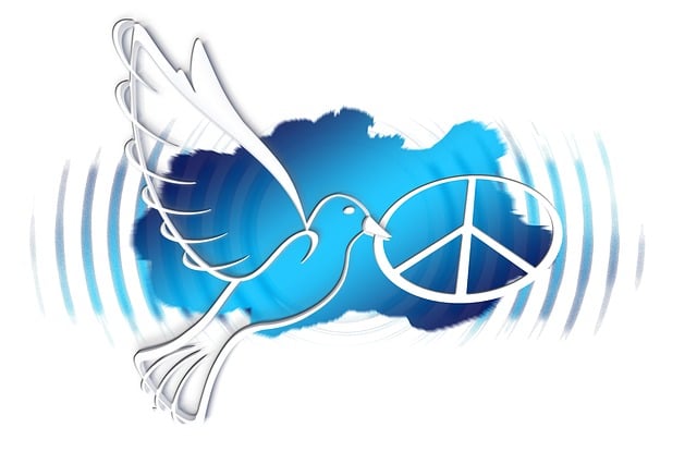Free global dove peace illustration